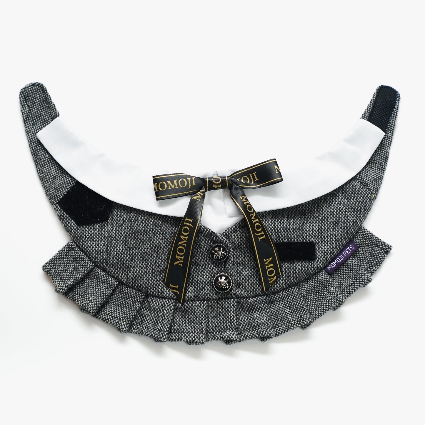 MOMOJI Picadilly (3-Charcoal Black Tweed) | Pet Neckwear