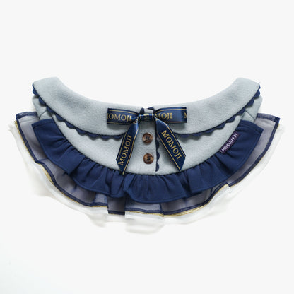 MOMOJI Chelsea (1-Haze Gray & Navy Blue) | Pet Neckwear