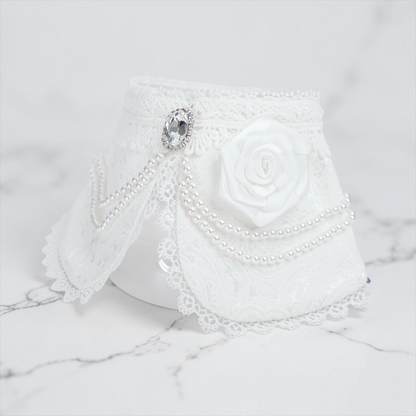 MOMOJI Debutante (1-Bridal Alabaster White) | Pet Neckwear