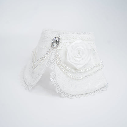 MOMOJI Debutante (1-Bridal Alabaster White) | Pet Neckwear