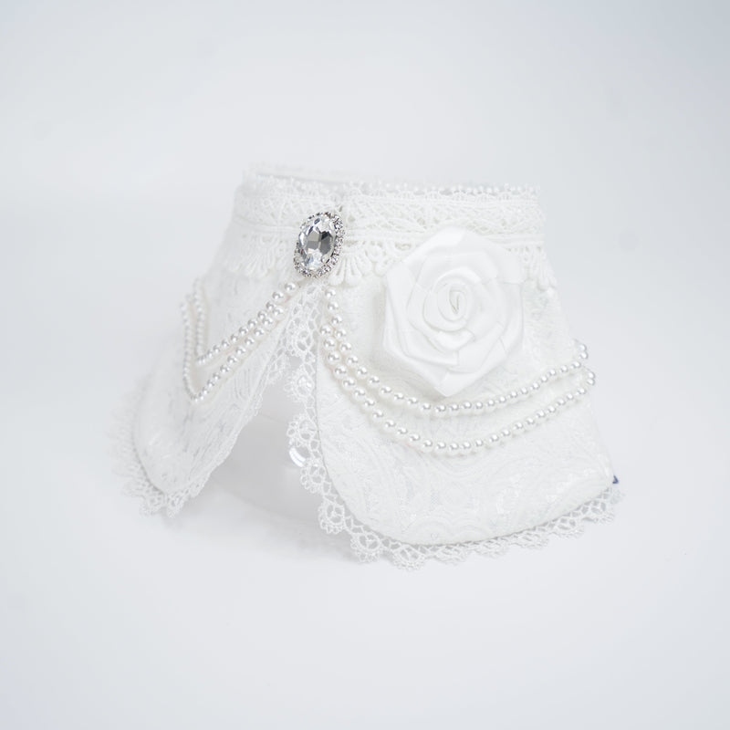 MOMOJI Debutante (1-Bridal Alabaster White) | Pet Neckwear
