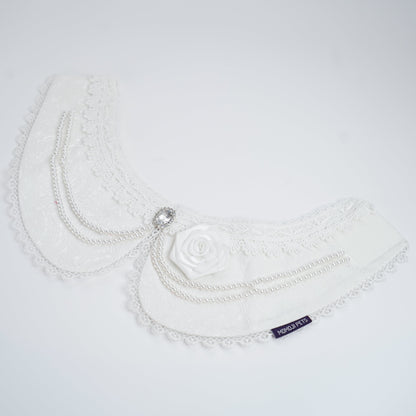 MOMOJI Debutante (1-Bridal Alabaster White) | Pet Neckwear