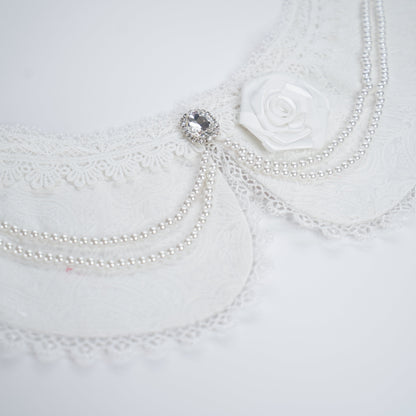 MOMOJI Debutante (1-Bridal Alabaster White) | Pet Neckwear