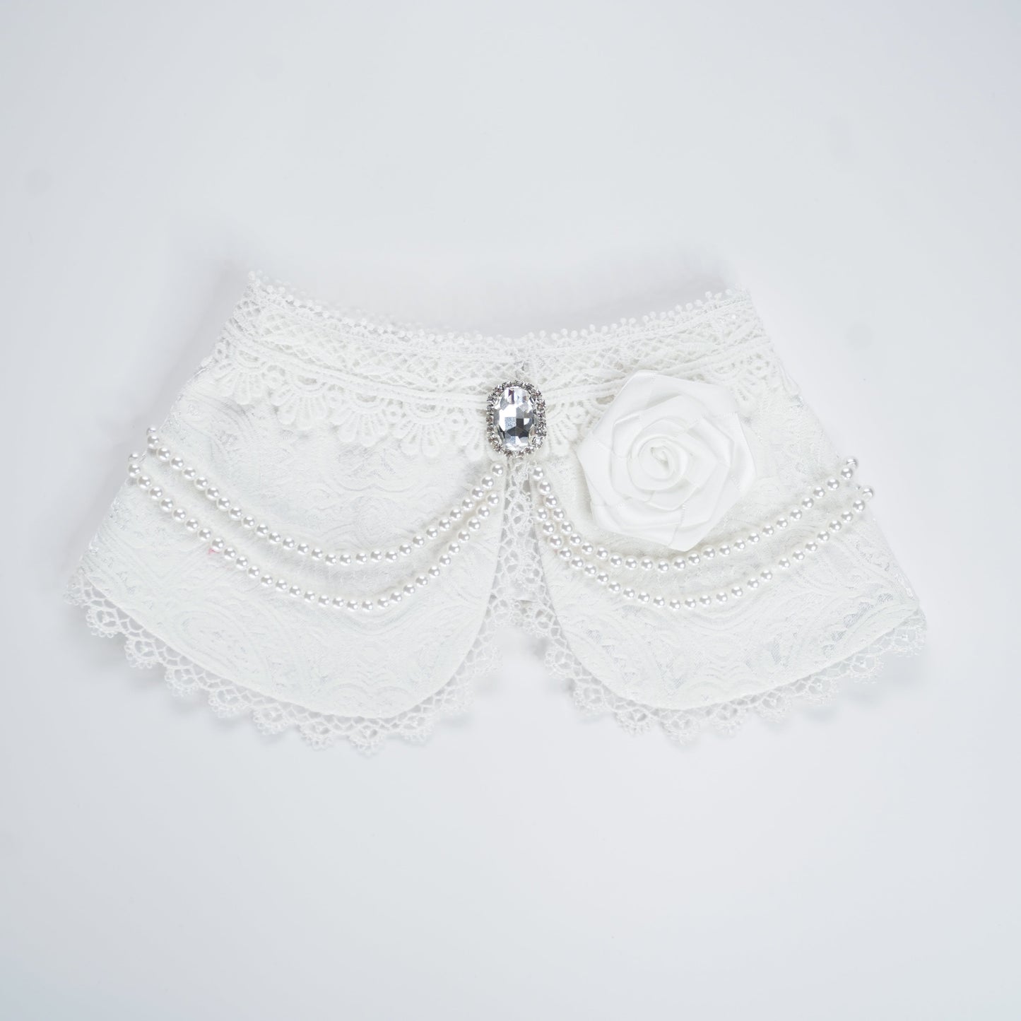 MOMOJI Debutante (1-Bridal Alabaster White) | Pet Neckwear