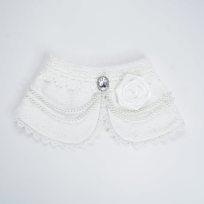 MOMOJI Debutante (1-Bridal Alabaster White) | Pet Neckwear