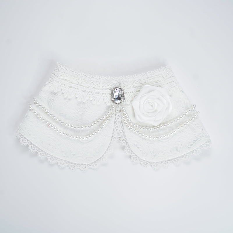 MOMOJI Debutante (1-Bridal Alabaster White) | Pet Neckwear