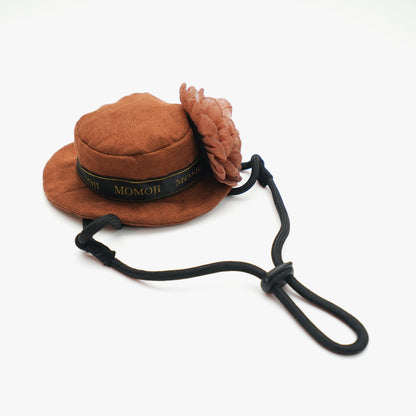 MOMOJI Picadilly (1-Caramel Velvet Brown) | Pet Hat