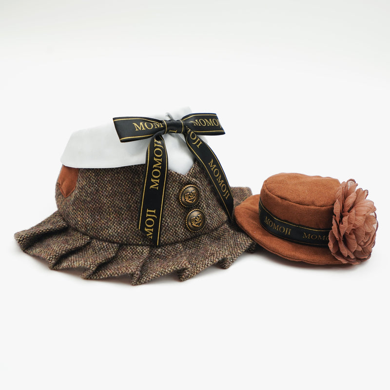 MOMOJI Picadilly (1-Caramel Velvet Brown) | Pet Hat