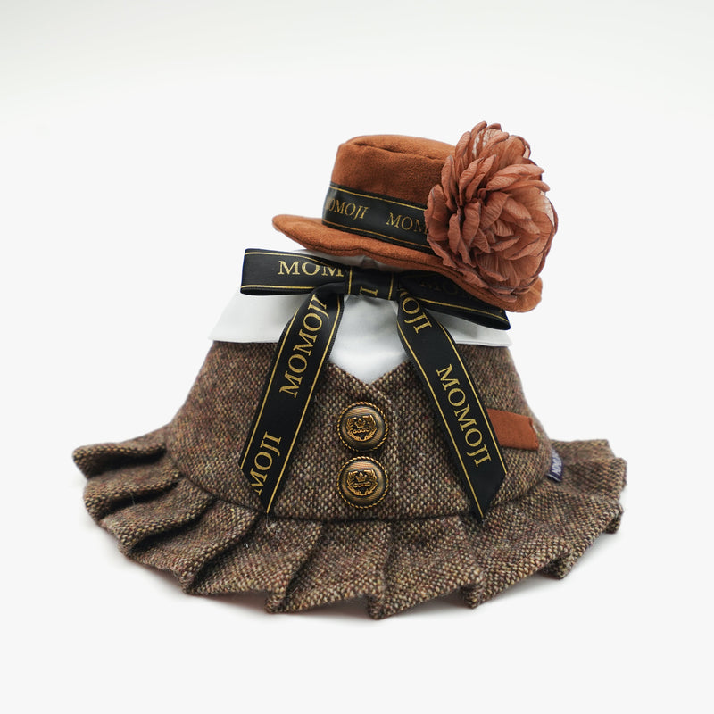 MOMOJI Picadilly (1-Caramel Velvet Brown) | Pet Hat