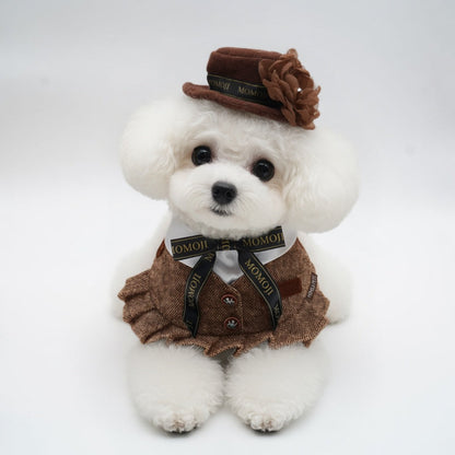 MOMOJI Picadilly (1-Caramel Velvet Brown) | Pet Hat