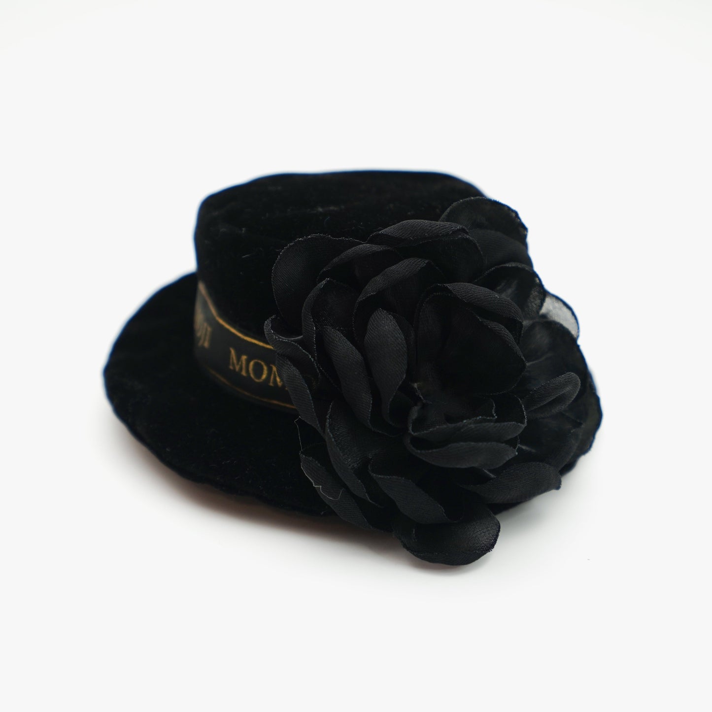 MOMOJI Picadilly (2-Velvet Obsidian Black) | Pet Hat