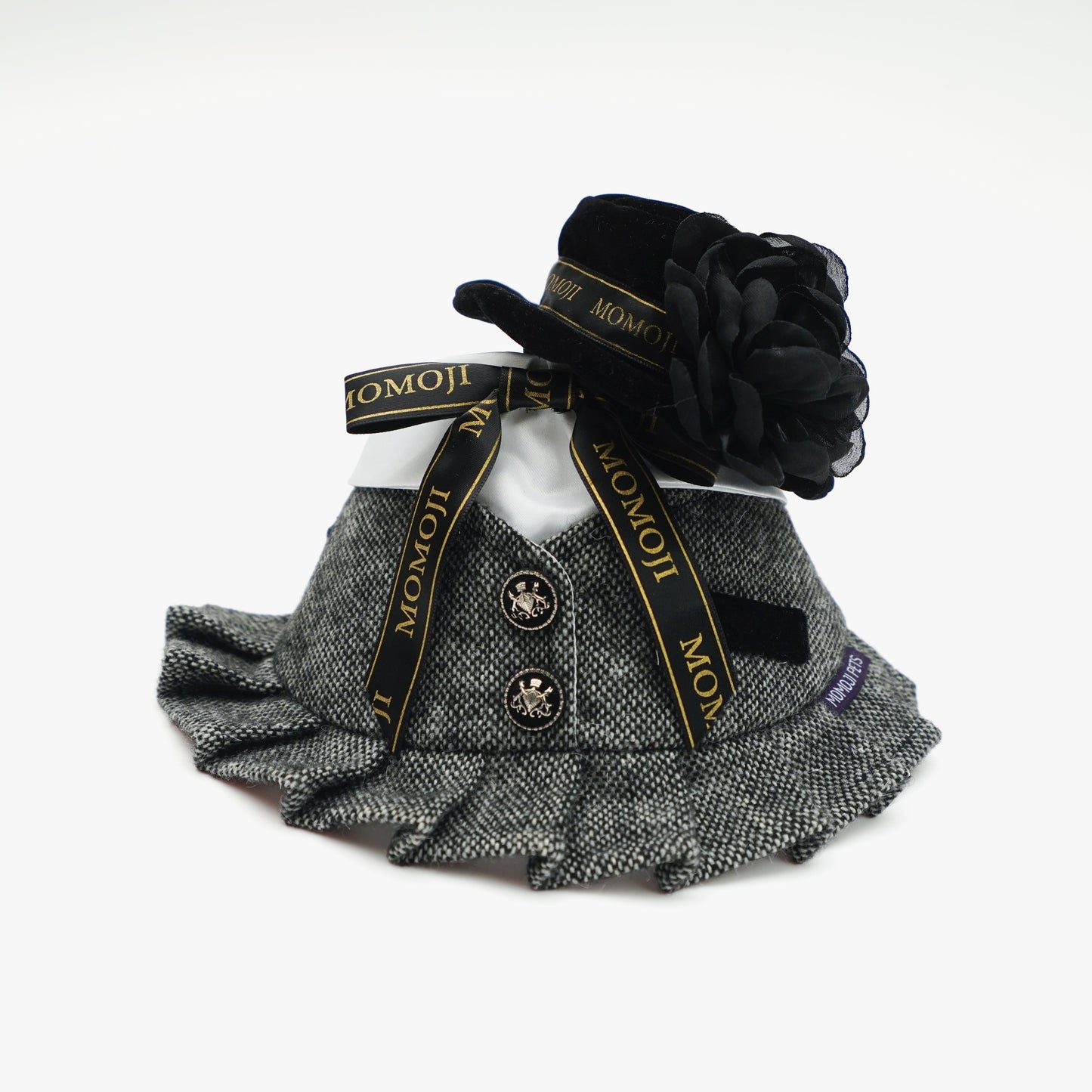 MOMOJI Picadilly (2-Velvet Obsidian Black) | Pet Hat