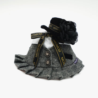 MOMOJI Picadilly (2-Velvet Obsidian Black) | Pet Hat