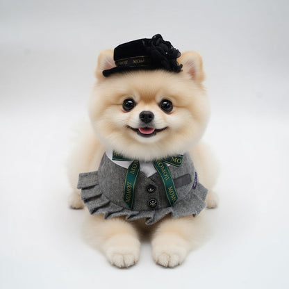 MOMOJI Picadilly (2-Velvet Obsidian Black) | Pet Hat