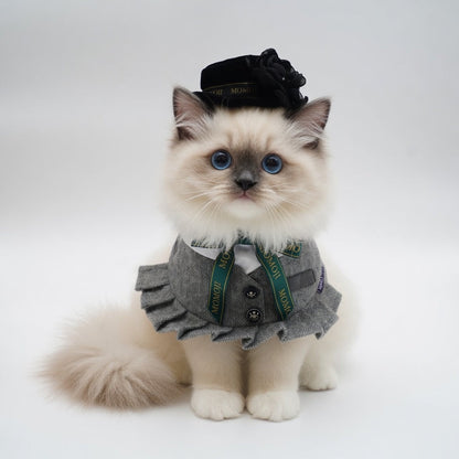 MOMOJI Picadilly (2-Velvet Obsidian Black) | Pet Hat