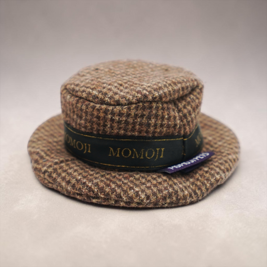 MOMOJI Bond (1-Coffee Houndstooth) | Pet Hat