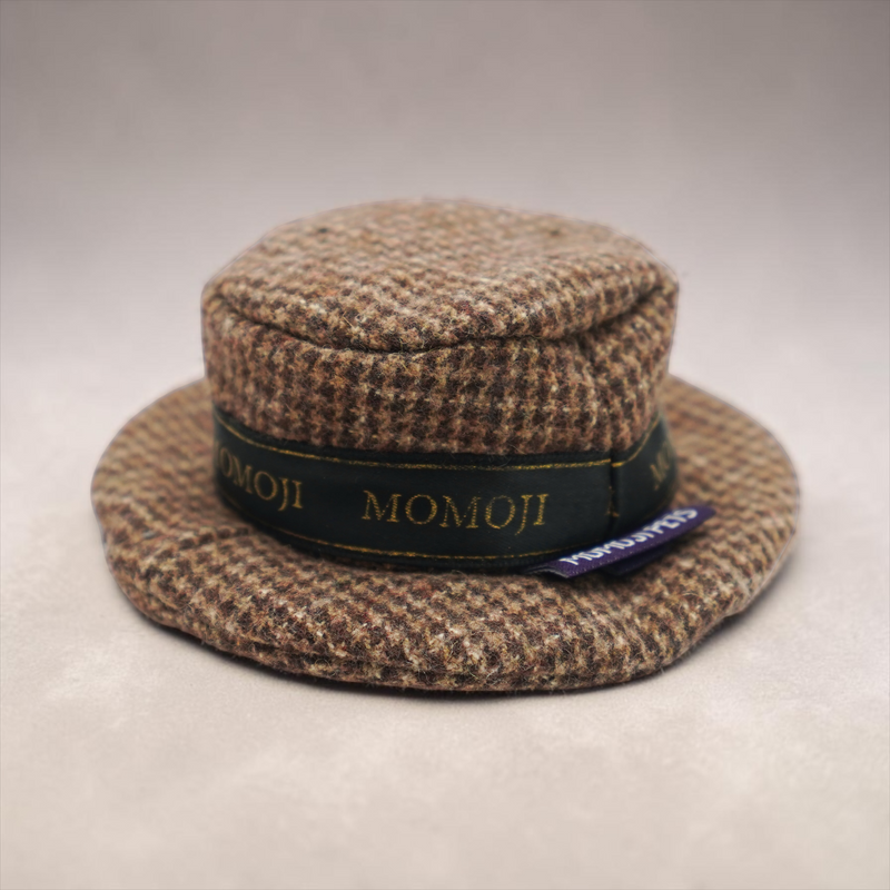 MOMOJI Bond (1-Coffee Houndstooth) | Pet Hat