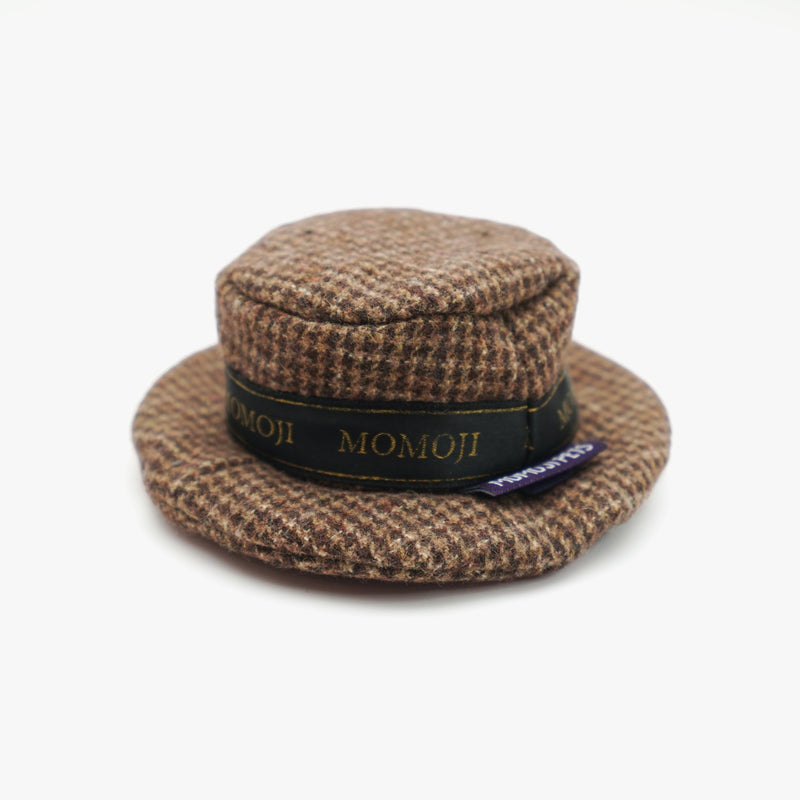 MOMOJI Bond (1-Coffee Houndstooth) | Pet Hat