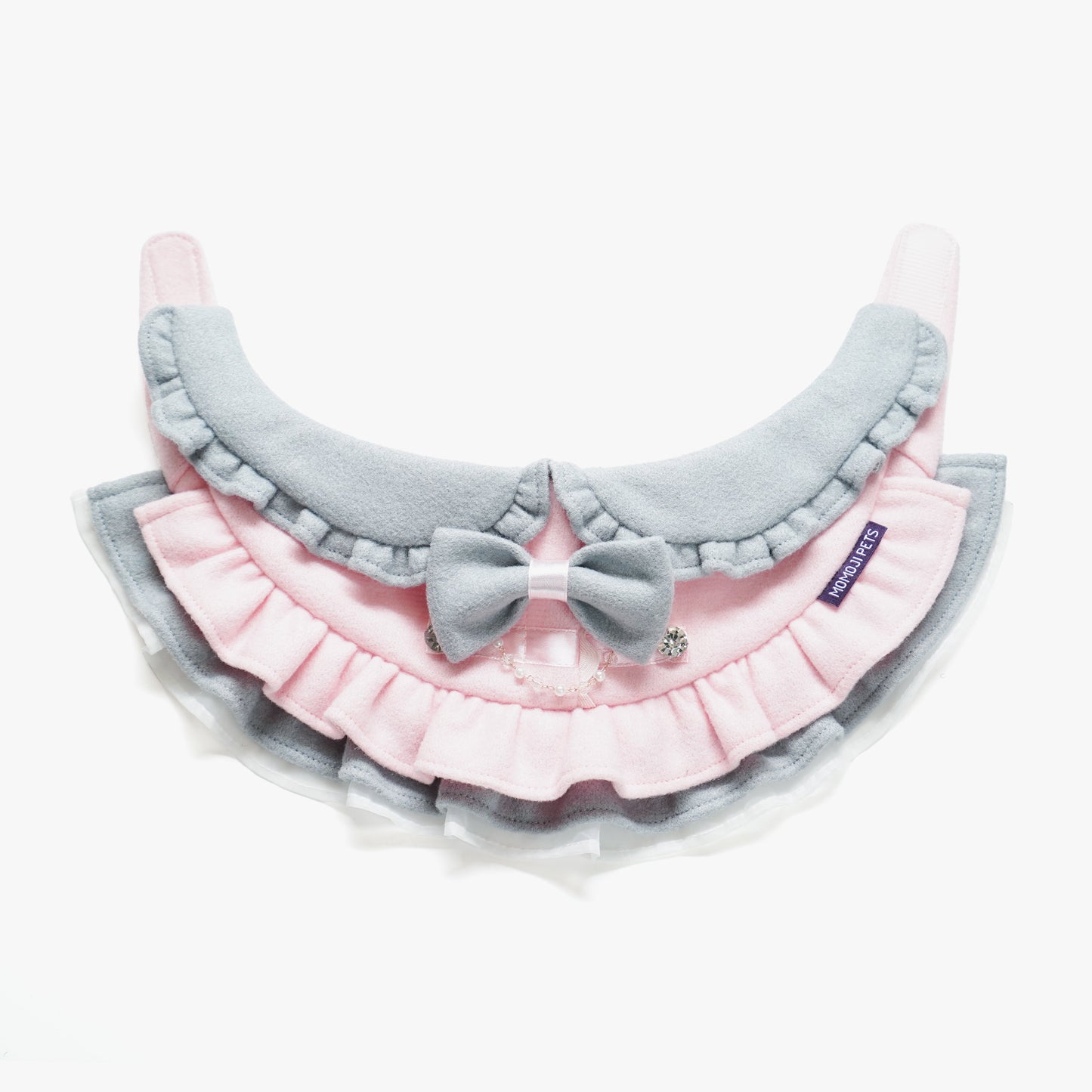 MOMOJI Notting Hill (1-Blush Pink & Mist Gray) | Pet Neckwear