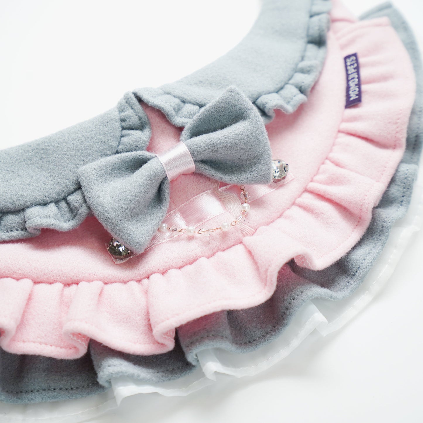 MOMOJI Notting Hill (1-Blush Pink & Mist Gray) | Pet Neckwear