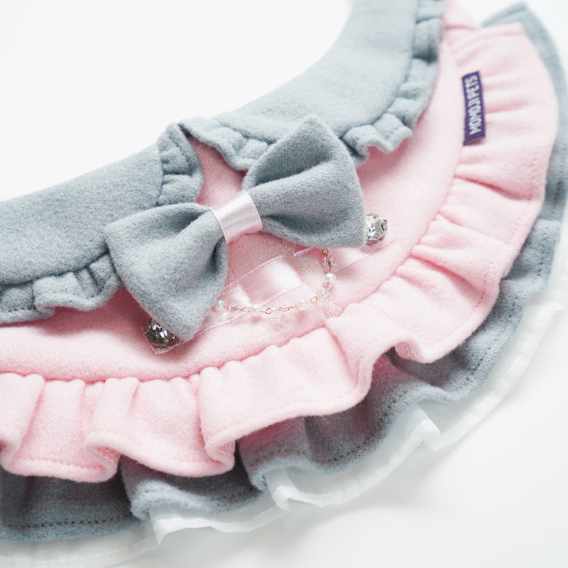 MOMOJI Notting Hill (1-Blush Pink & Mist Gray) | Pet Neckwear