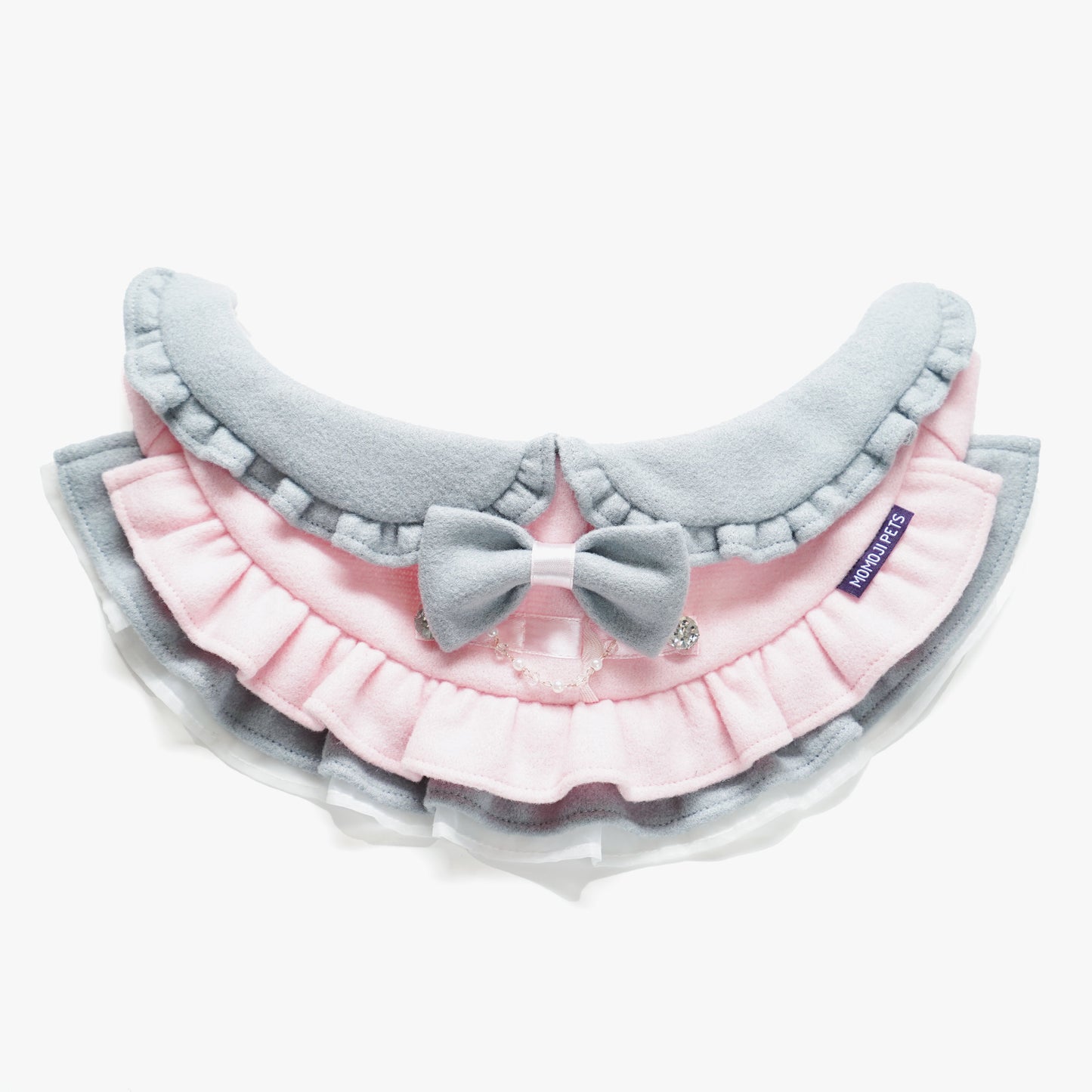MOMOJI Notting Hill (1-Blush Pink & Mist Gray) | Pet Neckwear