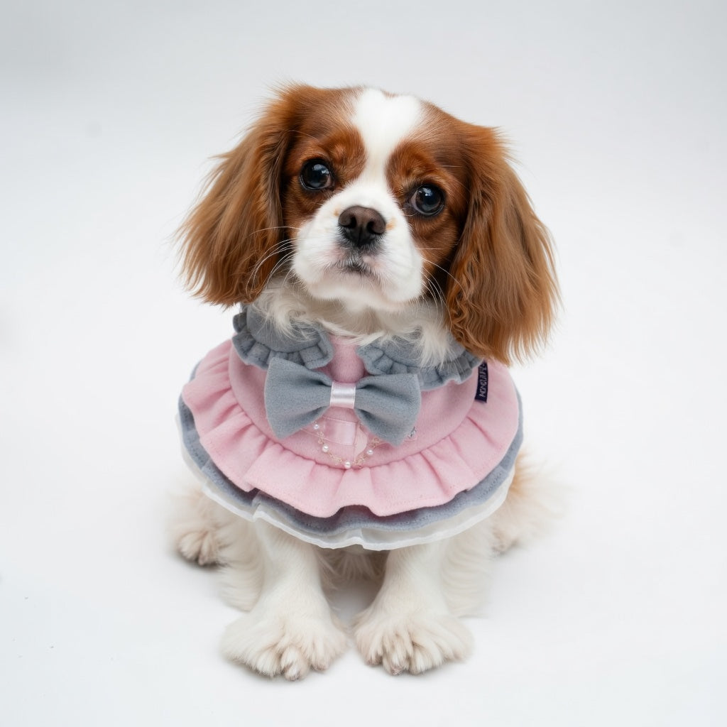 MOMOJI Notting Hill (1-Blush Pink & Mist Gray) | Pet Neckwear