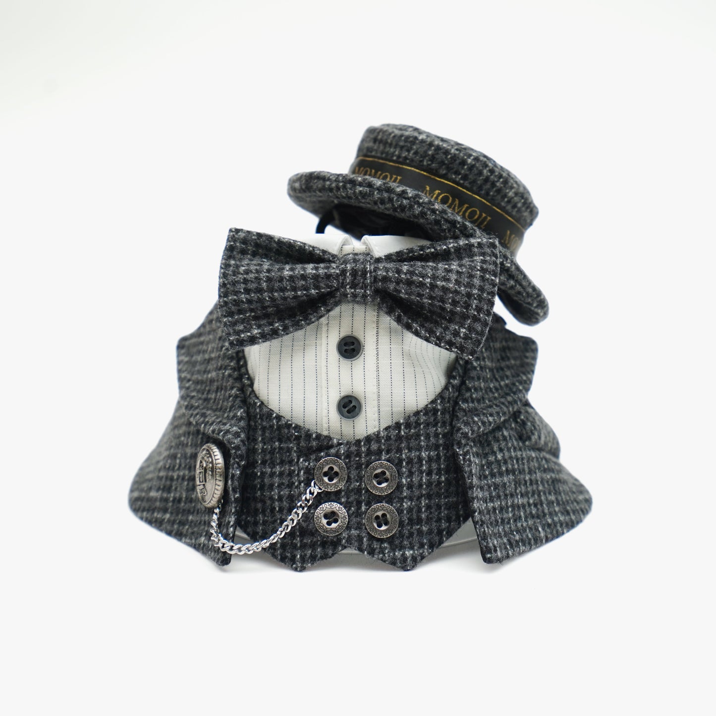 MOMOJI Bond (2-Charcoal Houndstooth) | Pet Hat