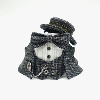 MOMOJI Bond (2-Charcoal Houndstooth) | Pet Hat