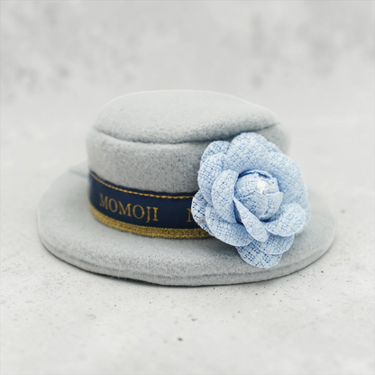 MOMOJI Mayfair (1-Haze Gray & Navy Blue) | Pet Hat