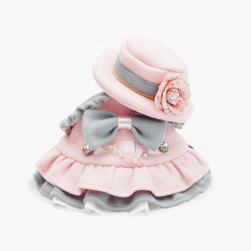 MOMOJI Mayfair (2-Blush Pink & Mist Gray) | Pet Hat