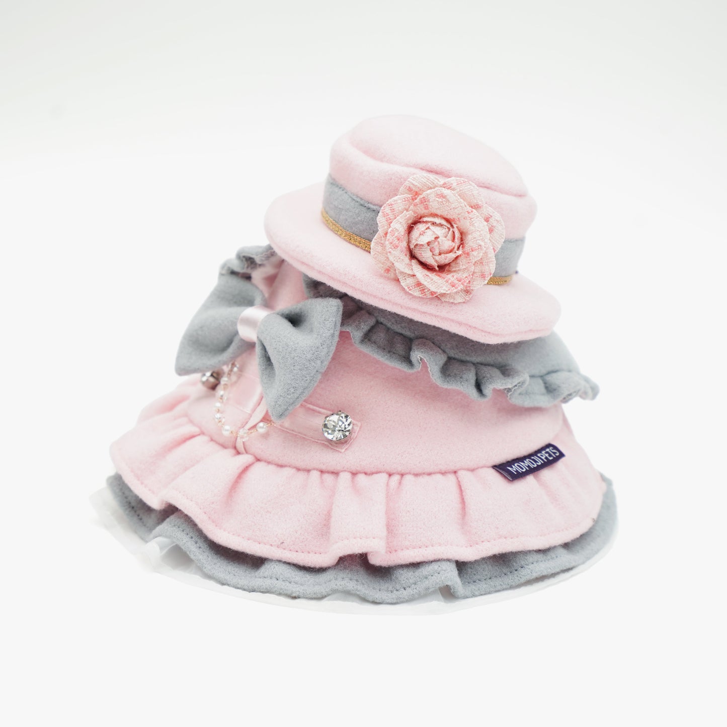 MOMOJI Mayfair (2-Blush Pink & Mist Gray) | Pet Hat