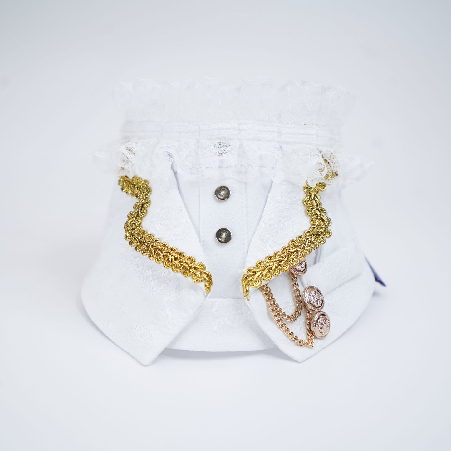 MOMOJI Harrington (2-Bridal Alabaster Silk) | Pet Neckwear