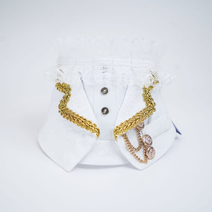 MOMOJI Harrington (2-Bridal Alabaster Silk) | Pet Neckwear