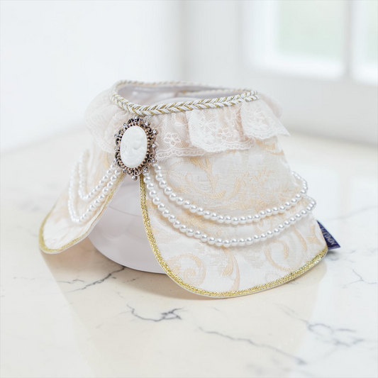 MOMOJI Henrietta (1-Champagne Silk Ivory) | Pet Neckwear