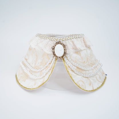 MOMOJI Henrietta (1-Champagne Silk Ivory) | Pet Neckwear