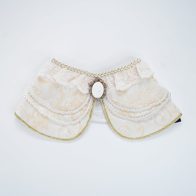 MOMOJI Henrietta (1-Champagne Silk Ivory) | Pet Neckwear