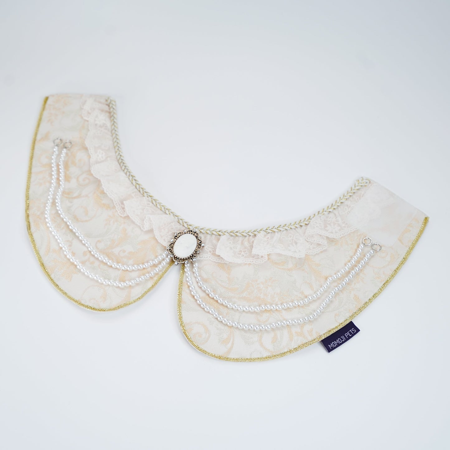 MOMOJI Henrietta (1-Champagne Silk Ivory) | Pet Neckwear