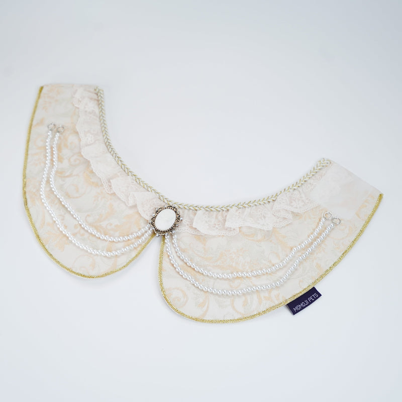 MOMOJI Henrietta (1-Champagne Silk Ivory) | Pet Neckwear