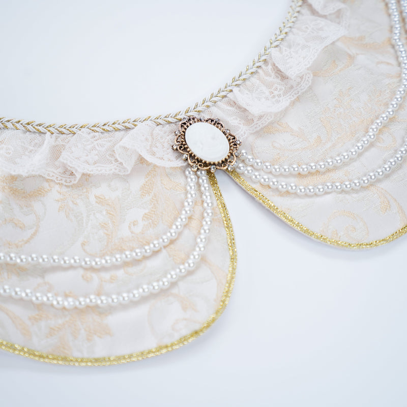MOMOJI Henrietta (1-Champagne Silk Ivory) | Pet Neckwear