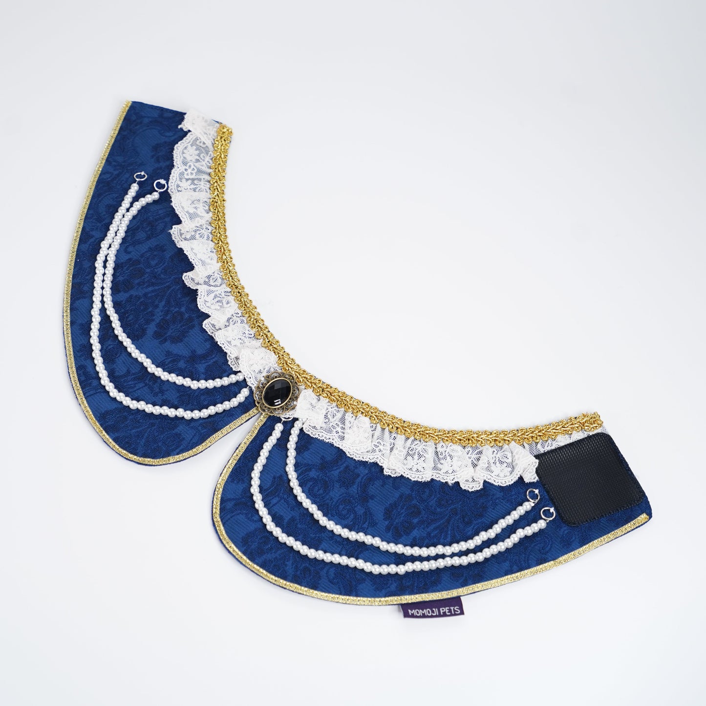 MOMOJI Henrietta (2-Imperial Sapphire Velvet) | Pet Neckwear