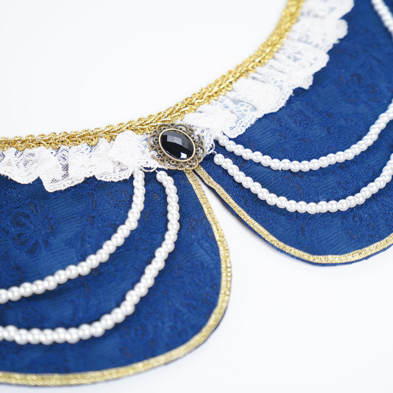MOMOJI Henrietta (2-Imperial Sapphire Velvet) | Pet Neckwear
