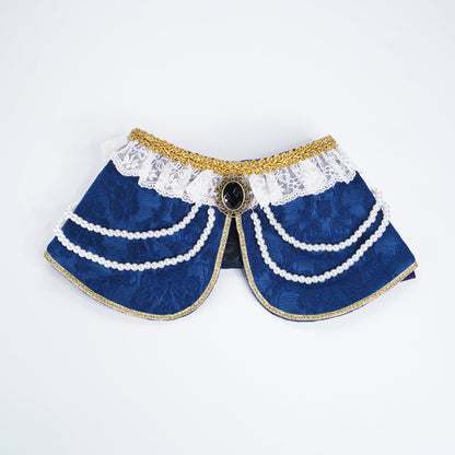 MOMOJI Henrietta (2-Imperial Sapphire Velvet) | Pet Neckwear