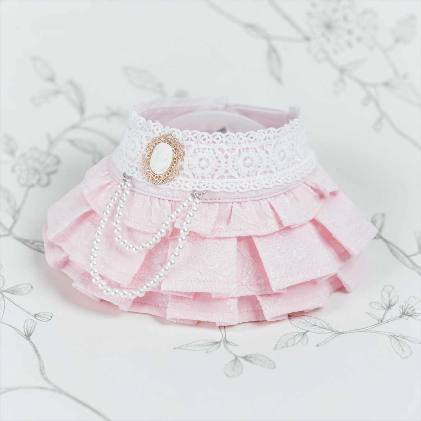 MOMOJI Alexandrina (3-Parisian Blush Rose) | Pet Neckwear