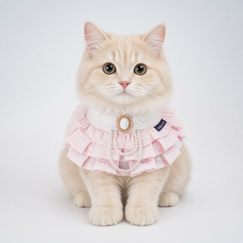 MOMOJI Alexandrina (3-Parisian Blush Rose) | Pet Neckwear
