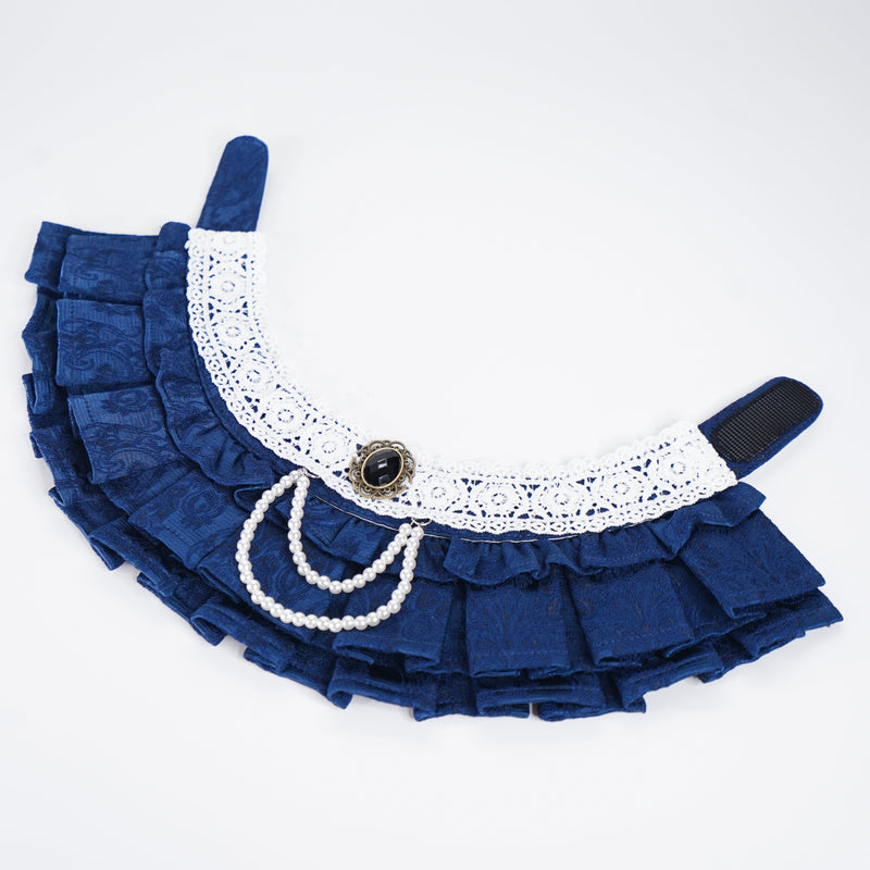 MOMOJI Alexandrina (4-Imperial Sapphire Brocade) | Pet Neckwear
