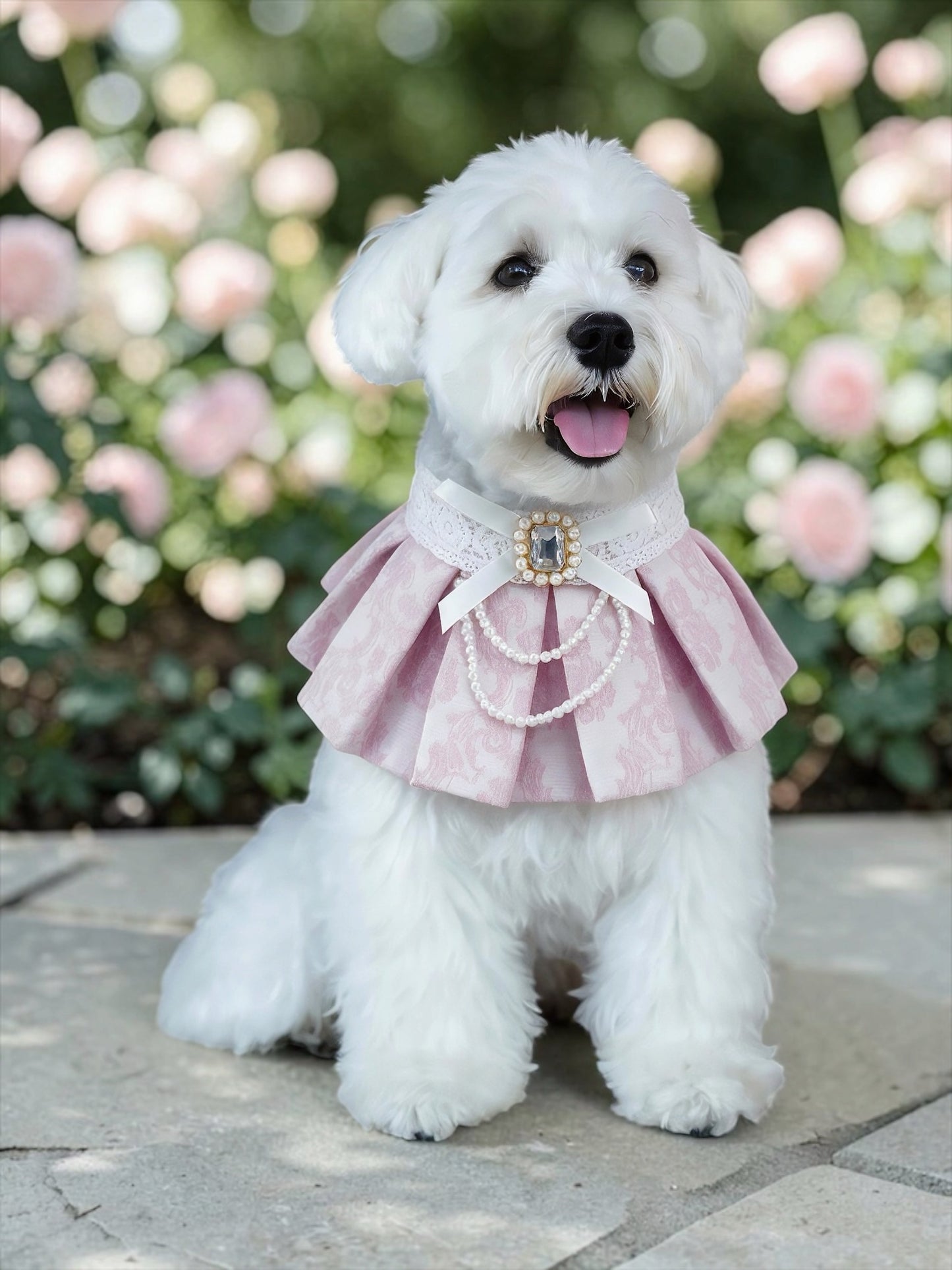 MOMOJI Gwendolen (2-Porcelain Blush Pink) | Pet Neckwear