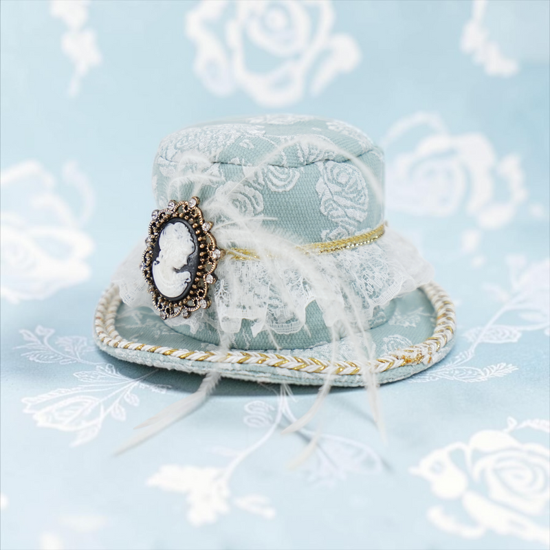 MOMOJI Augusta (1-Regency Celadon Sage) | Pet Hat
