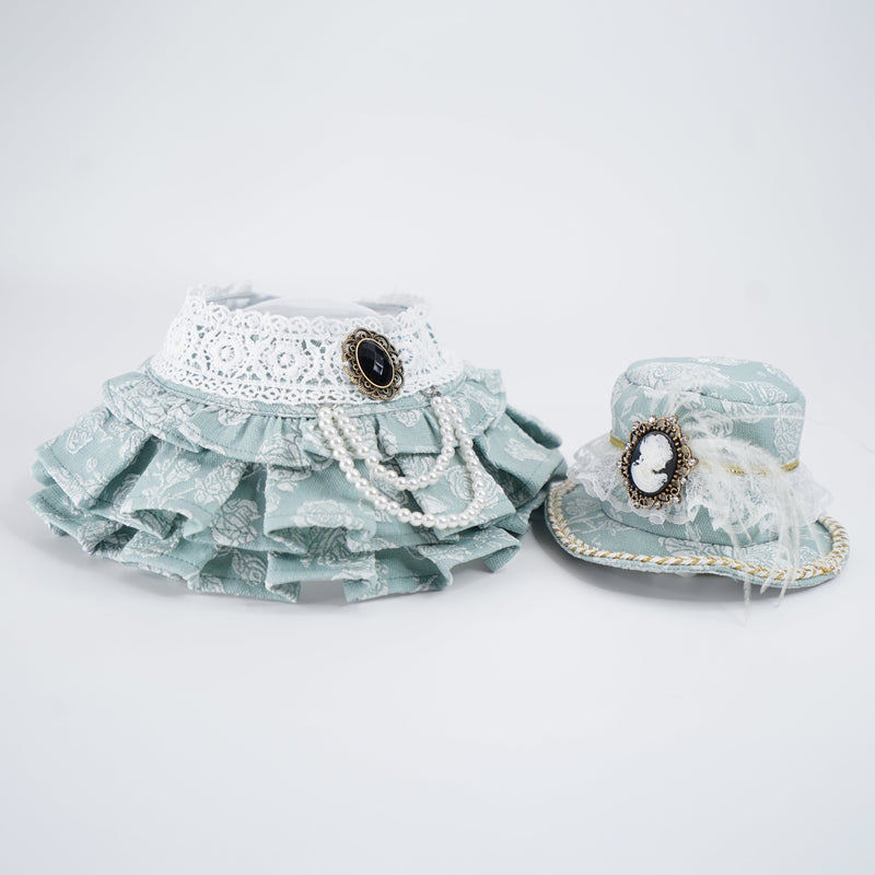 MOMOJI Augusta (1-Regency Celadon Sage) | Pet Hat