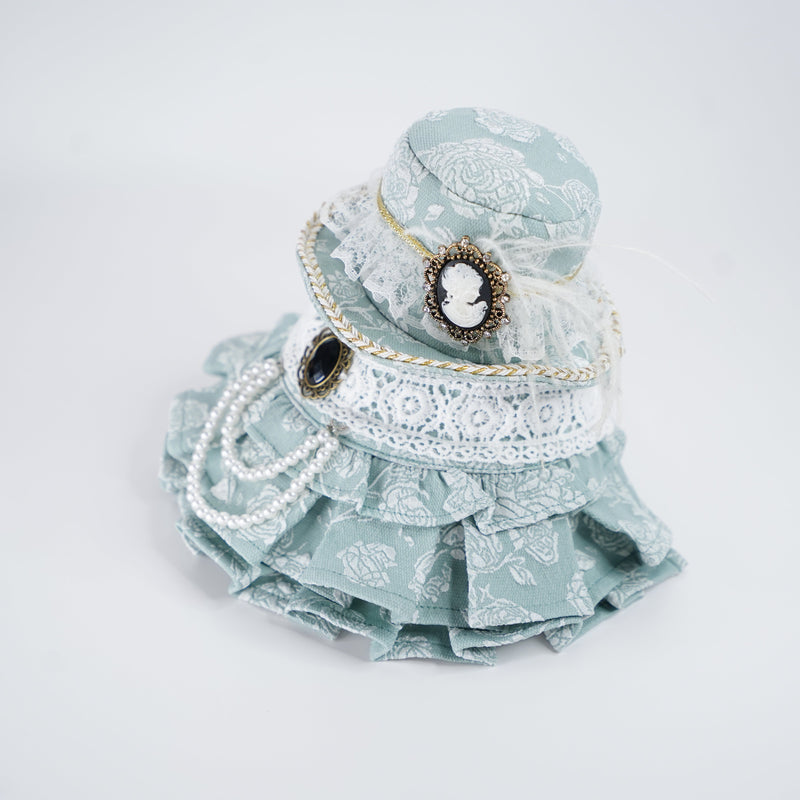 MOMOJI Augusta (1-Regency Celadon Sage) | Pet Hat